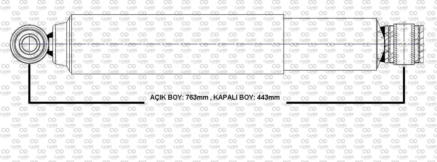 MERCEDES  1922, 1928, 1935 ÖN AMORTİSÖR-;3713237000; 